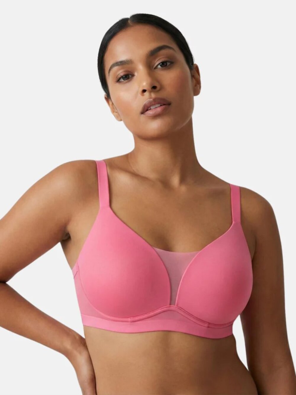 NWT Underoutfit 1279 The VivaMesh Bra Pink Lemonade